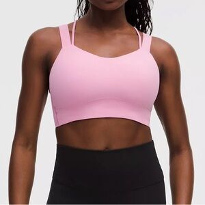 Lululemon Like A Cloud Longline D/DD Sports Bra Pink